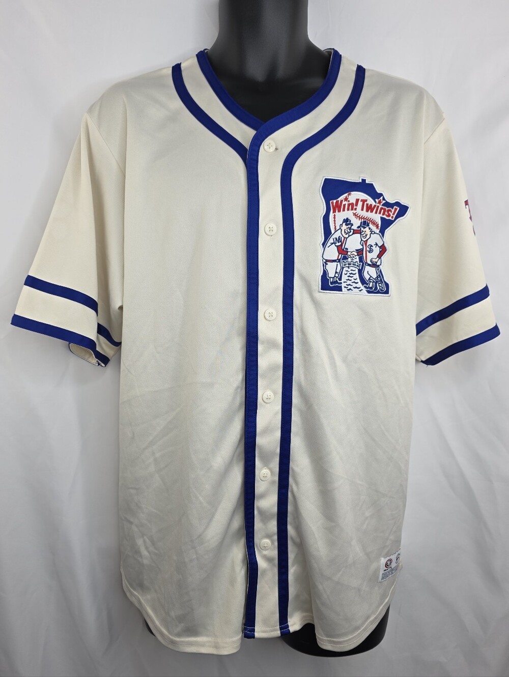 Cooperstown Collection Vintage MLB Minnesota Twins Jersey Size Large CX-3817
